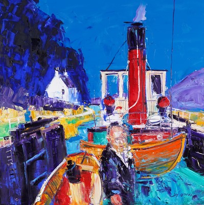 Lot 75 - John Lowrie Morrison "Jolomo" - McPhail up for air, Cairnbaan | oil