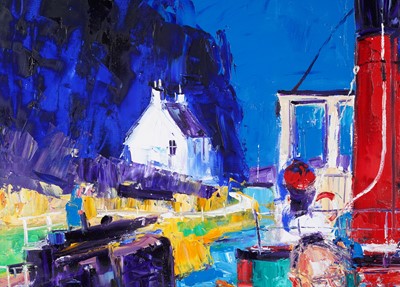 Lot 75 - John Lowrie Morrison "Jolomo" - McPhail up for air, Cairnbaan | oil