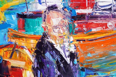 Lot 75 - John Lowrie Morrison "Jolomo" - McPhail up for air, Cairnbaan | oil