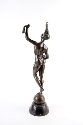 Lot 65 - After Danese Cattaneo: a 20th Century patinated bronze study ‘Fortuna’
