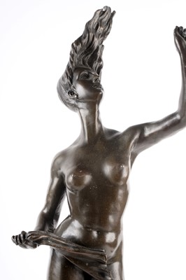 Lot 65 - After Danese Cattaneo: a 20th Century patinated bronze study ‘Fortuna’