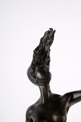 Lot 65 - After Danese Cattaneo: a 20th Century patinated bronze study ‘Fortuna’