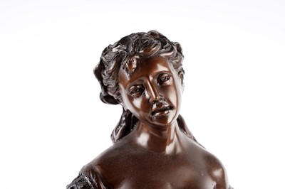 Lot 483 - A patinated bronze figure of a farmhand