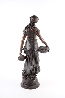 Lot 483 - A patinated bronze figure of a farmhand