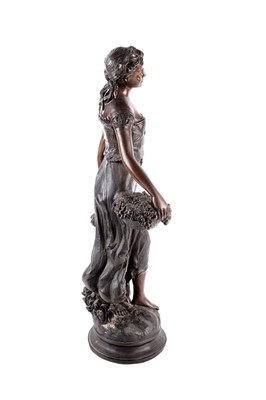 Lot 483 - A patinated bronze figure of a farmhand