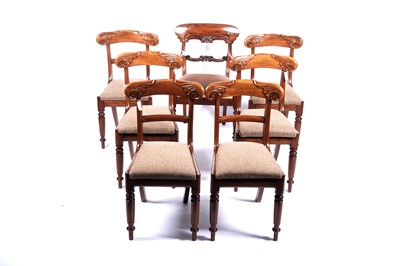 Lot 639A - A set of six Victorian mahogany dining chairs and a similar carver
