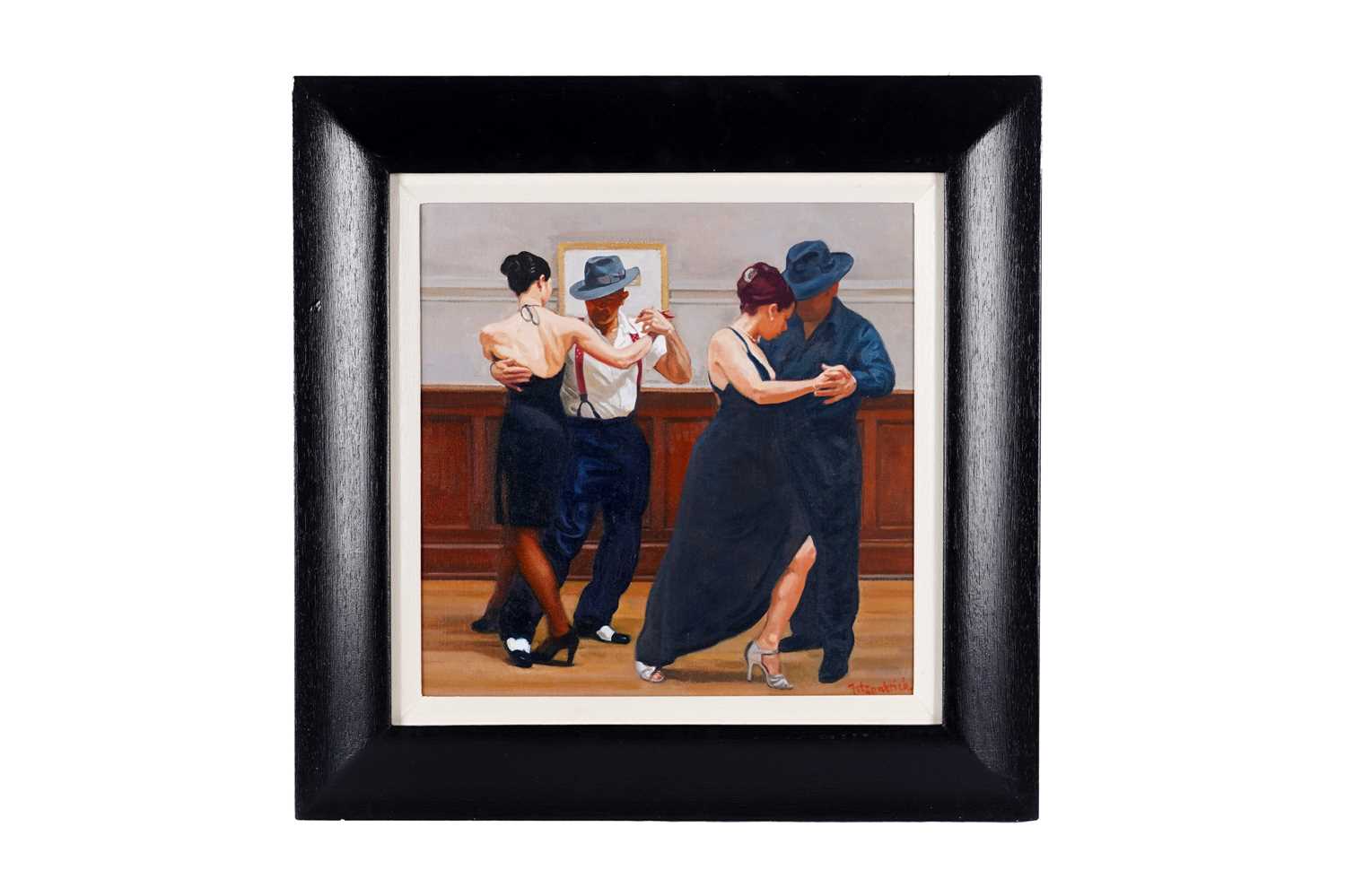 Lot 93 - Andrew Fitzpatrick - To Master the Tango (Takes Practice) | oil