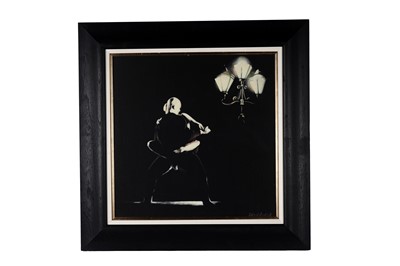 Lot 113 - Bill Blackwood - Dancing by Street Light | oil