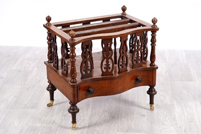 Lot 70 - A Victorian mahogany canterbury