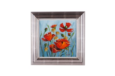 Lot 114 - Lynne Johnstone - Poppies to Please | oil