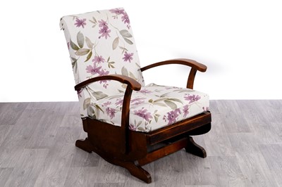 Lot 74 - A birch craft mid-20th Century rocking chair
