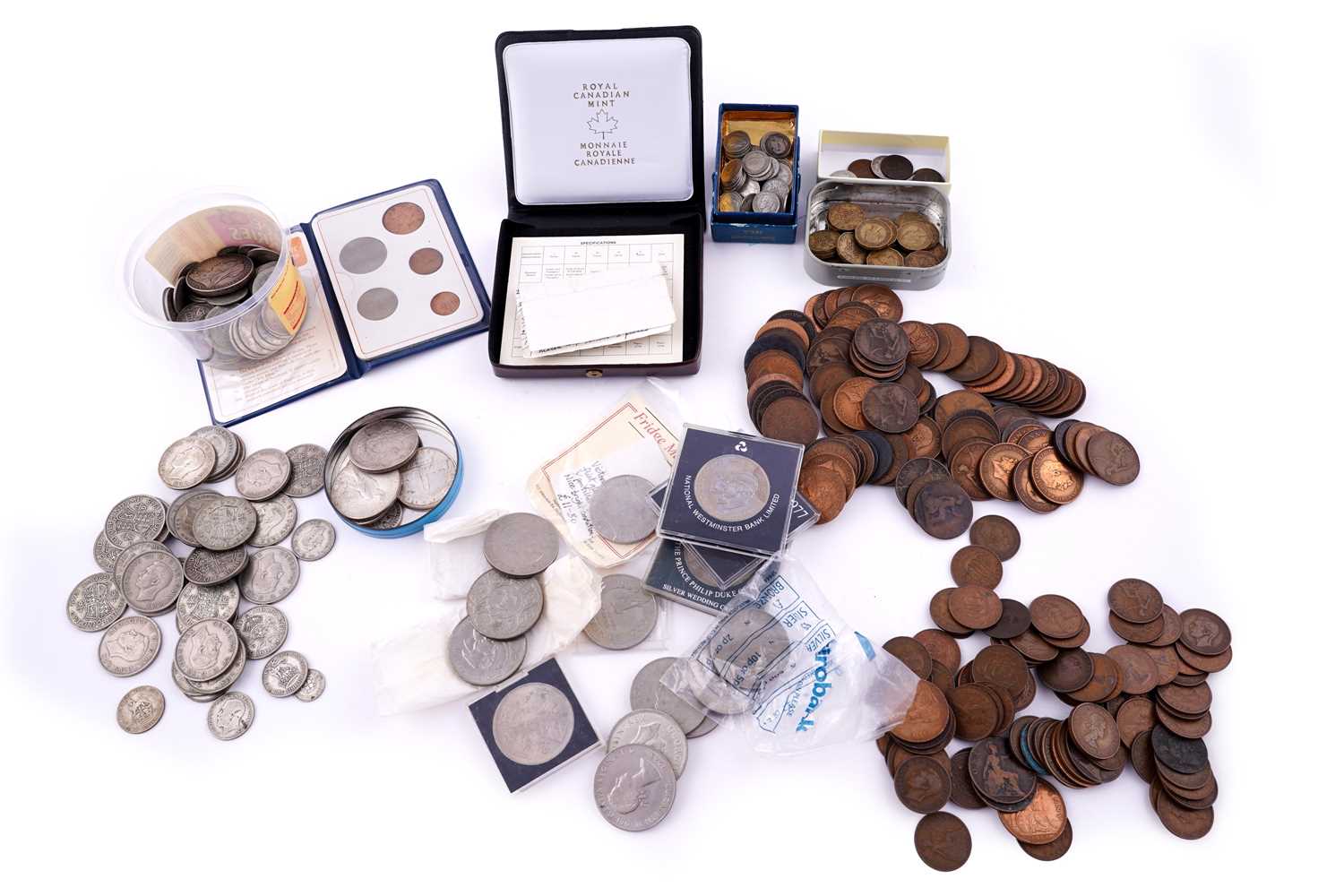 Lot 5 - A selection of mainly British coinage