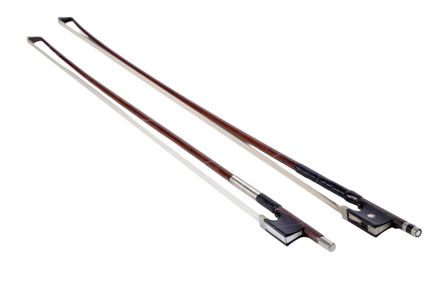 Lot 46 - Two violin bows