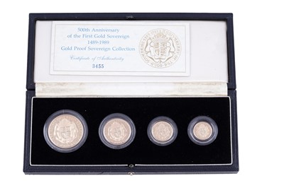 Lot 42 - Royal Mint Elizabeth II 22ct gold 500th Anniversary of the First Gold Sovereign 1489-1989