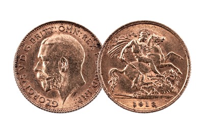 Lot 161 - George V gold half-sovereign