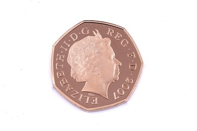Lot 49 - Royal Mint Queen Elizabeth II 22ct gold 100 Years of Adventure Scouts Proof Fifty-Pence