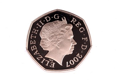 Lot 49 - Royal Mint Queen Elizabeth II 22ct gold 100 Years of Adventure Scouts Proof Fifty-Pence