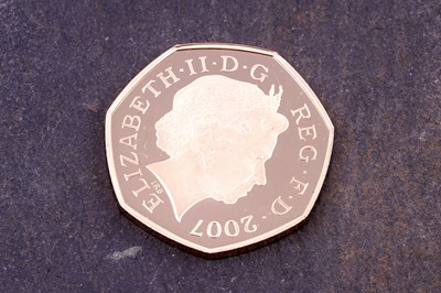 Lot 49 - Royal Mint Queen Elizabeth II 22ct gold 100 Years of Adventure Scouts Proof Fifty-Pence