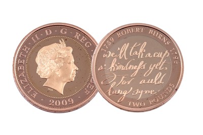Lot 58 - Royal Mint Elizabeth II 22ct gold Robert Burns Two-Pound Proof Coin