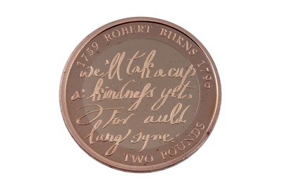 Lot 58 - Royal Mint Elizabeth II 22ct gold Robert Burns Two-Pound Proof Coin