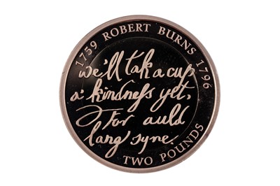 Lot 58 - Royal Mint Elizabeth II 22ct gold Robert Burns Two-Pound Proof Coin