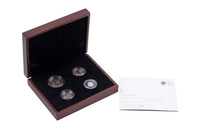 Lot 65 - Royal Mint Elizabeth II 22ct gold Proof Sovereign Four Coin Collection