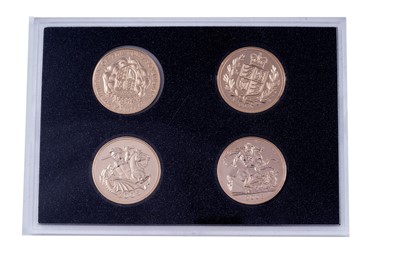 Lot 66 - Westminster Elizabeth II 22ct gold Brilliant Uncirculated Old Five Pound Collection