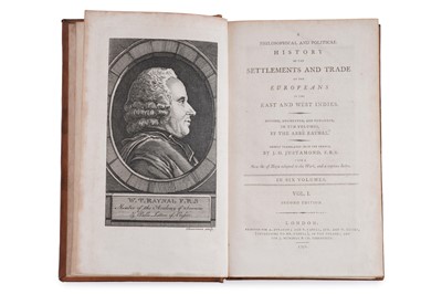 Lot Raynal (Abbé), A Philosophical and Political History of the Settlement and Trade of the Europeans