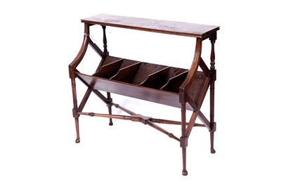 Lot 504 - A Regency style mahogany book trough
