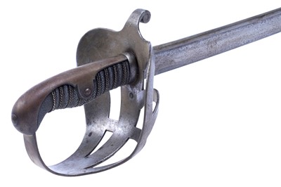 Lot 495 - A Cavalry sword; and a French chassepot bayonet