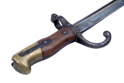 Lot 495 - A Cavalry sword; and a French chassepot bayonet