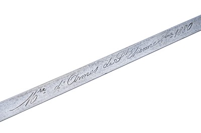 Lot 495 - A Cavalry sword; and a French chassepot bayonet