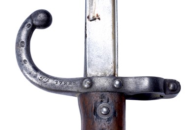 Lot 495 - A Cavalry sword; and a French chassepot bayonet