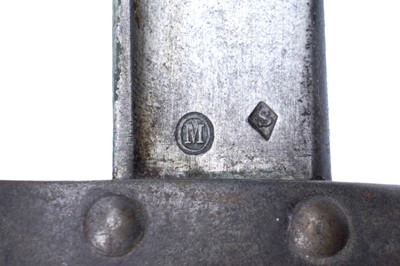 Lot 495 - A Cavalry sword; and a French chassepot bayonet