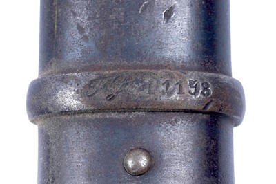 Lot 495 - A Cavalry sword; and a French chassepot bayonet