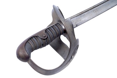 Lot 495 - A Cavalry sword; and a French chassepot bayonet