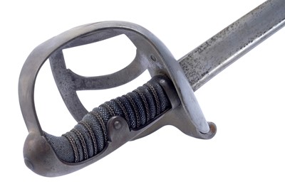 Lot 495 - A Cavalry sword; and a French chassepot bayonet
