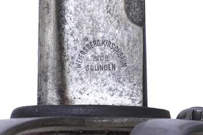 Lot 495 - A Cavalry sword; and a French chassepot bayonet