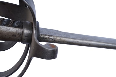 Lot 495 - A Cavalry sword; and a French chassepot bayonet