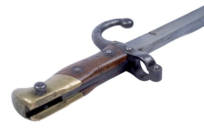 Lot 495 - A Cavalry sword; and a French chassepot bayonet