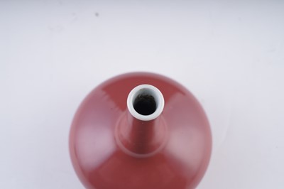 Lot 308 - Chinese liver-red glaze vase, bowl and egg shaped vase.