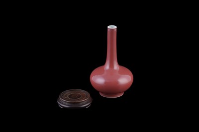 Lot 308 - Chinese liver-red glaze vase, bowl and egg shaped vase.