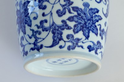 Lot 311 - A Chinese blue and white ovoid vase