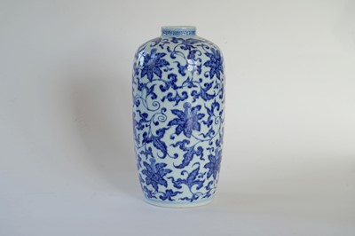 Lot 311 - A Chinese blue and white ovoid vase
