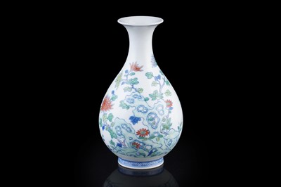 Lot 314 - A Chinese Doucai bottle vase.