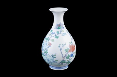 Lot 314 - A Chinese Doucai bottle vase.