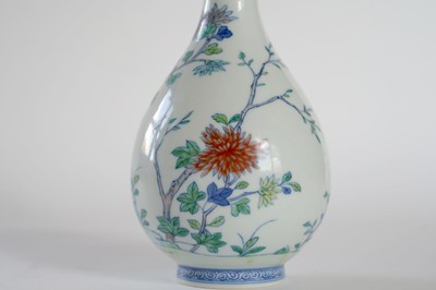 Lot 314 - A Chinese Doucai bottle vase.
