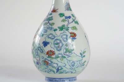 Lot 314 - A Chinese Doucai bottle vase.