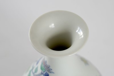 Lot 314 - A Chinese Doucai bottle vase.