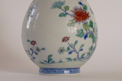 Lot 314 - A Chinese Doucai bottle vase.